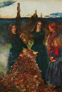 Herfstbladeren door John Everett Millais