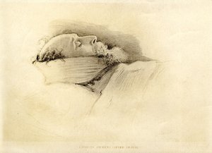 Dickens, de dag na zijn dood, 1870 door John Everett Millais