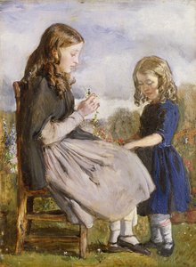 Kransenvlechters, ca. 1846 door John Everett Millais