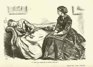 Illustratie voor Phineas Finn door Anthony Trollope door John Everett Millais