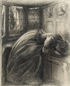 Mariana, c1840-1850 door John Everett Millais