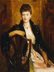 Portret van Alice Sophia Caroline Stuart Wortley, de dochter van de kunstenaar, 1887 door John Everett Millais