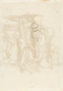 Afgewezen, Verso: Schets van een vrouw, 1853 door John Everett Millais
