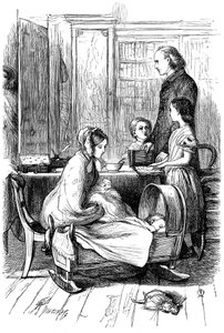 Scène uit Framley Parsonage door Anthony Trollope door John Everett Millais