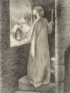 St Agnes Eve, ca. 1857 door John Everett Millais
