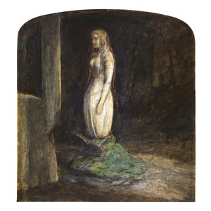 De Avond van St. Agnes door John Everett Millais