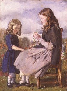 De Kranswevers door John Everett Millais