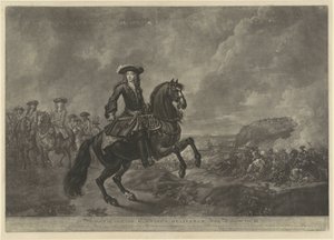 Ruiterportret van Willem III, prins van Oranje door John Faber (II)
