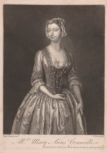 Mevrouw Mary Ann Granville door John Faber the younger