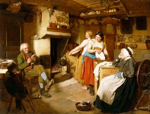 Een Familie in een Interieur
