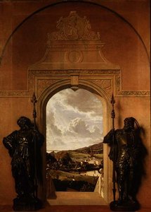 Gatehouse of Fleet, vanuit het huis van de kunstenaar door John Faed
