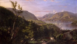 Uitzicht op de Hooglanden vanaf West Point, 1862