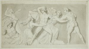 Amphion en Zethus bevrijden hun moeder Antiope van de woede van Dirce en Lycus