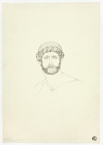 Buste van man met baard door John Flaxman