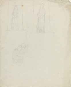 Ontwerpen voor een monument [recto en verso] door John Flaxman