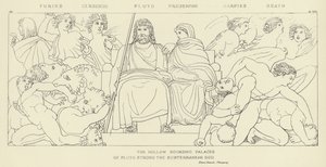 Furiën, Cerberus, Pluto, Proserpina, Harpijen, Dood door John Flaxman