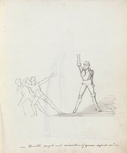 Hamlet. engelen en ministers van genade bescherm ons! door John Flaxman