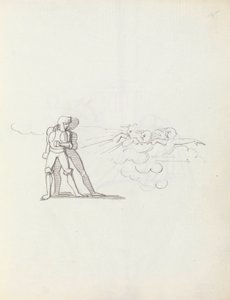 John Philip Kemble als Hamlet door John Flaxman
