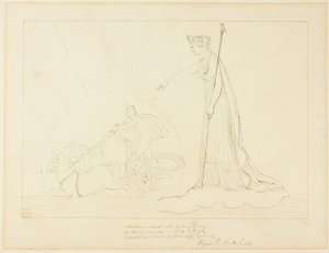 Juno laat de zon ondergaan door John Flaxman