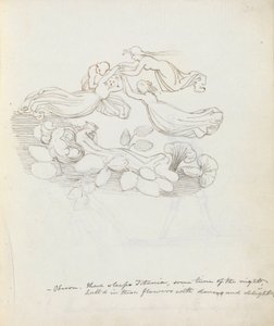 Oberon. Daar slaapt Titania, een deel van de nacht... door John Flaxman
