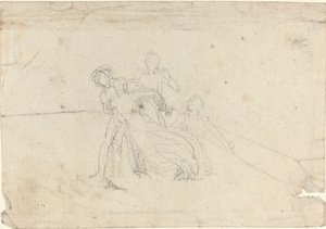 Blad met Studies [recto en verso] door John Flaxman