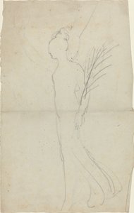 Lopende Vrouw met Palm