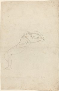 Studie van een Half Liggende Figuur door John Flaxman