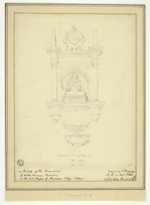Het monument van dokter Lawrence Humphrey door John Flaxman