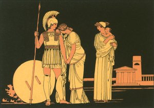 De ontmoeting van Hector en Andromache