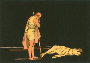Odysseus en zijn hond door John Flaxman