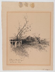 Landschap, N.Y., 20 december 1894 door John Francis Murphy