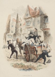 Titelpagina uit Old St. Pauls, door William Harrison Ainsworth door John Franklin