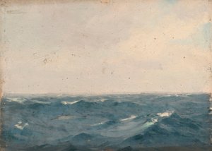 Zeegezicht, circa 1900 door John Fraser