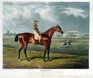 Memnon, de winnaar van de Great St. Leger in Doncaster door John Frederick Herring Snr