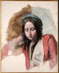 Studie van een Vrouw door John Frederick (attr.to) Lewis