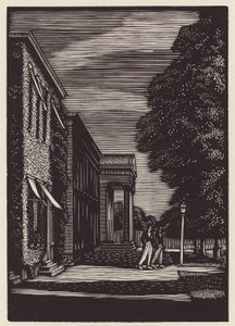 Cambridge: Downing (houtsnede)