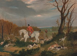 De Suffolk-jacht: Op weg naar de dekking nabij Herringswell door John Frederick Herring