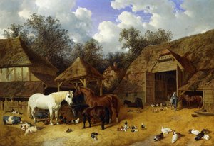 De Boerderij van de Kunstenaar in Meopham, Kent, met Paarden, Shetland Pony