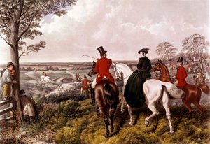 Het vertrek voor de vossenjacht door John Frederick Herring Senior