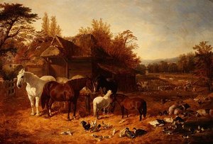 De boerderij met paarden, pony