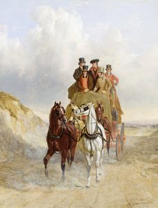 De Koninklijke Postkoets op de weg, 1841 door John Frederick Herring Senior