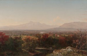 Een Oktoberdag in de Witte Bergen door John Frederick Kensett