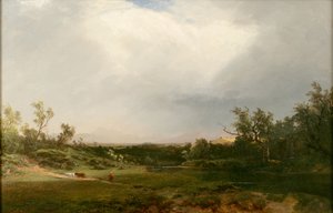 Naderende bui door John Frederick Kensett