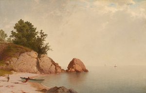 Strand bij Beverly door John Frederick Kensett
