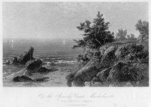 Aan de kust van Beverly, Massachusetts, 19e eeuw door John Frederick Kensett