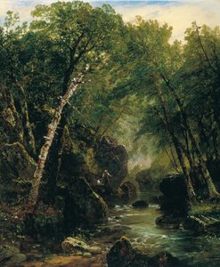 Forel visser door John Frederick Kensett