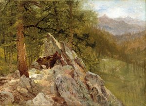 Westelijk landschap door John Frederick Kensett