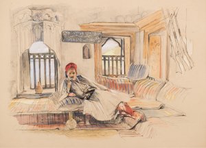 Een Oosters Interieur door John Frederick Lewis