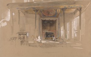 Hoofdingang van de Grote Moskee, (Ulu cami) Bursa, Turkije, door John Frederick Lewis