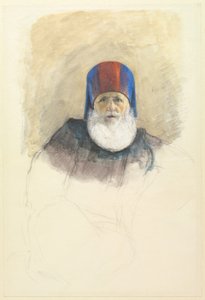 Studie voor Mehmet Ali Pasha door John Frederick Lewis